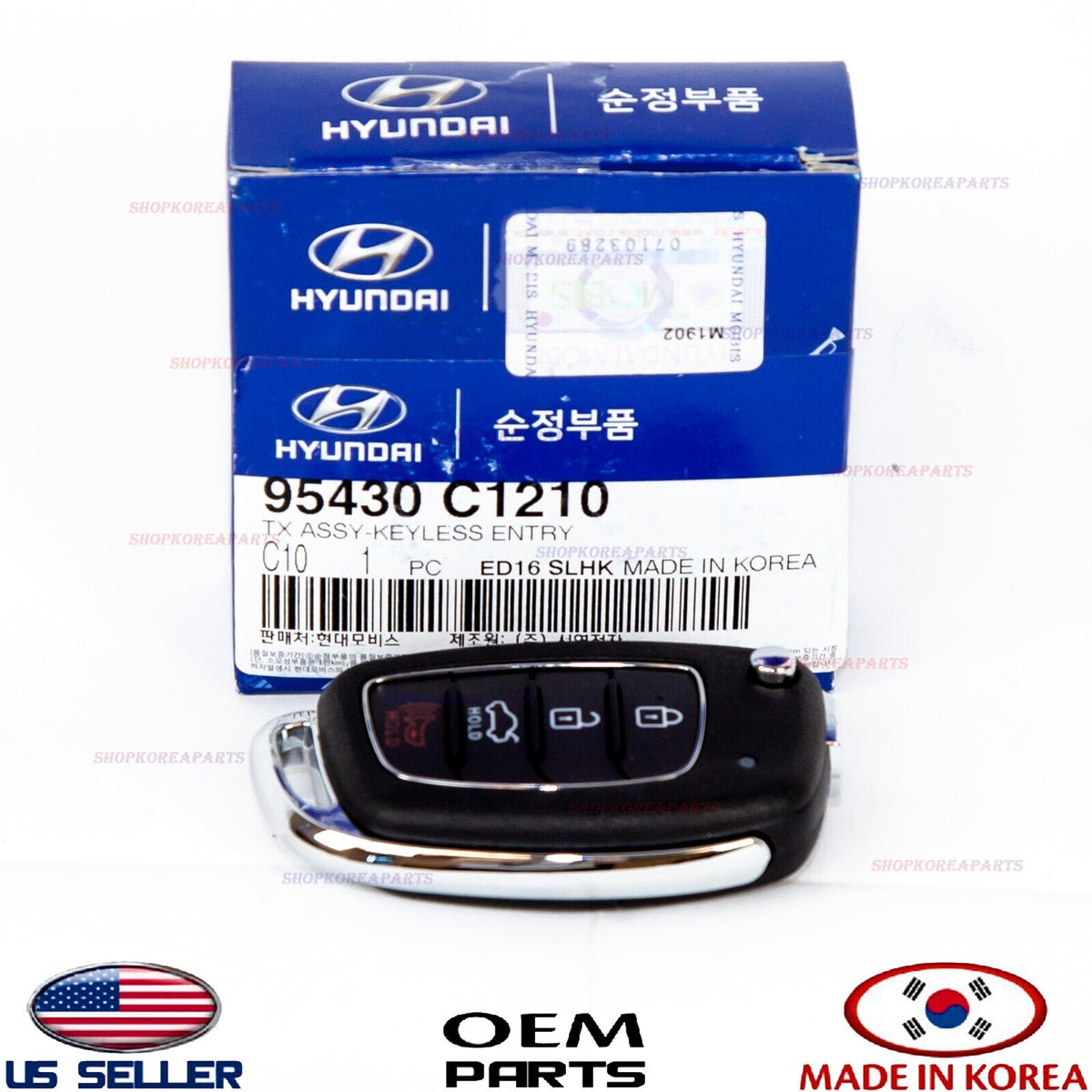 Sonata 2018-2019 GENUINE FOB Smart Key Remote ( Remote Only ) OEM 95430C1210