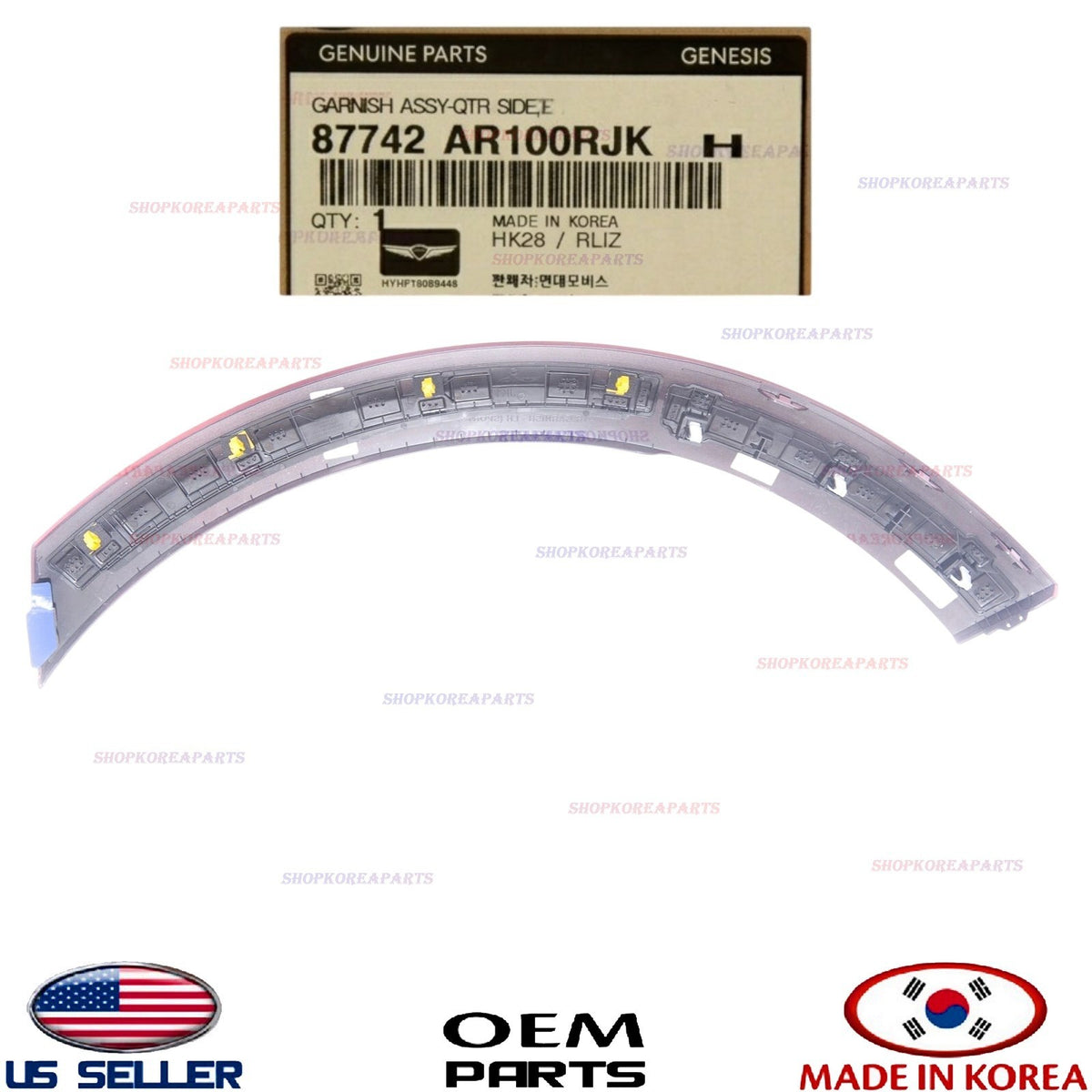 GENUINE Rear Fender Wheel Molding RIGHT Passenger Side ⭐OEM⭐ GV70 Sport 2022-26