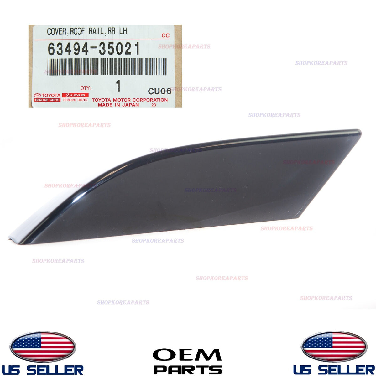 GENUINE Cover Cap Roof Rack Rear LEFT Driver Side ⭐OEM⭐ 4Runner 2003-2009