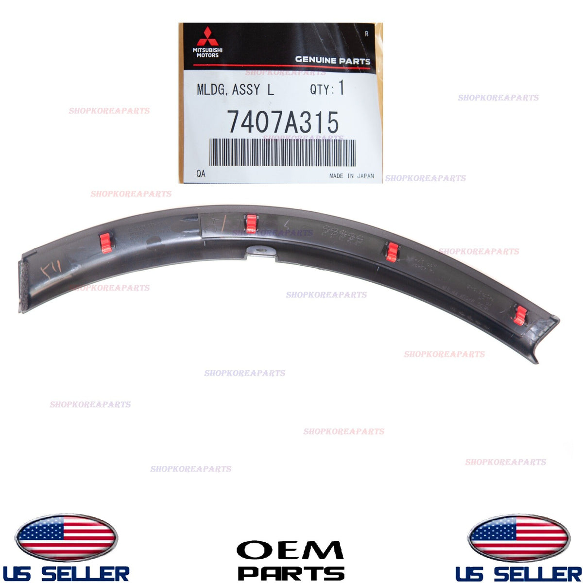 GENUINE Front Bumper Fender Molding Left Driver Side OEM Outlander 2014-2020