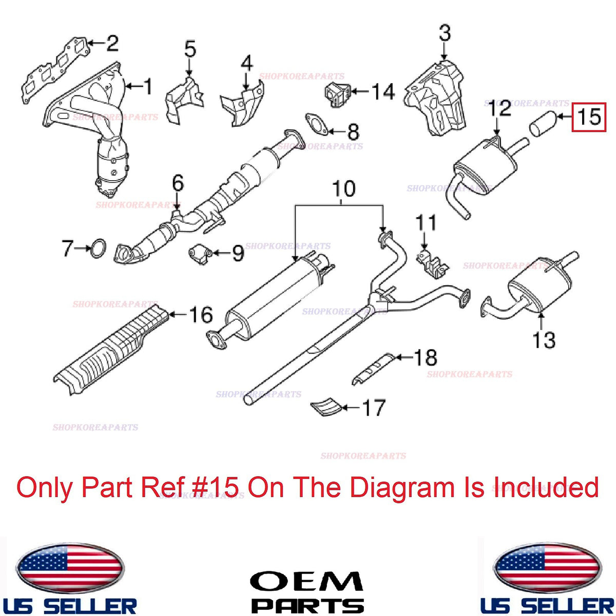 GENUINE Exhaust Tailpipe Extension Chrome Tip ⭐OEM⭐ Nissan Altima 2.5L 2007-2018