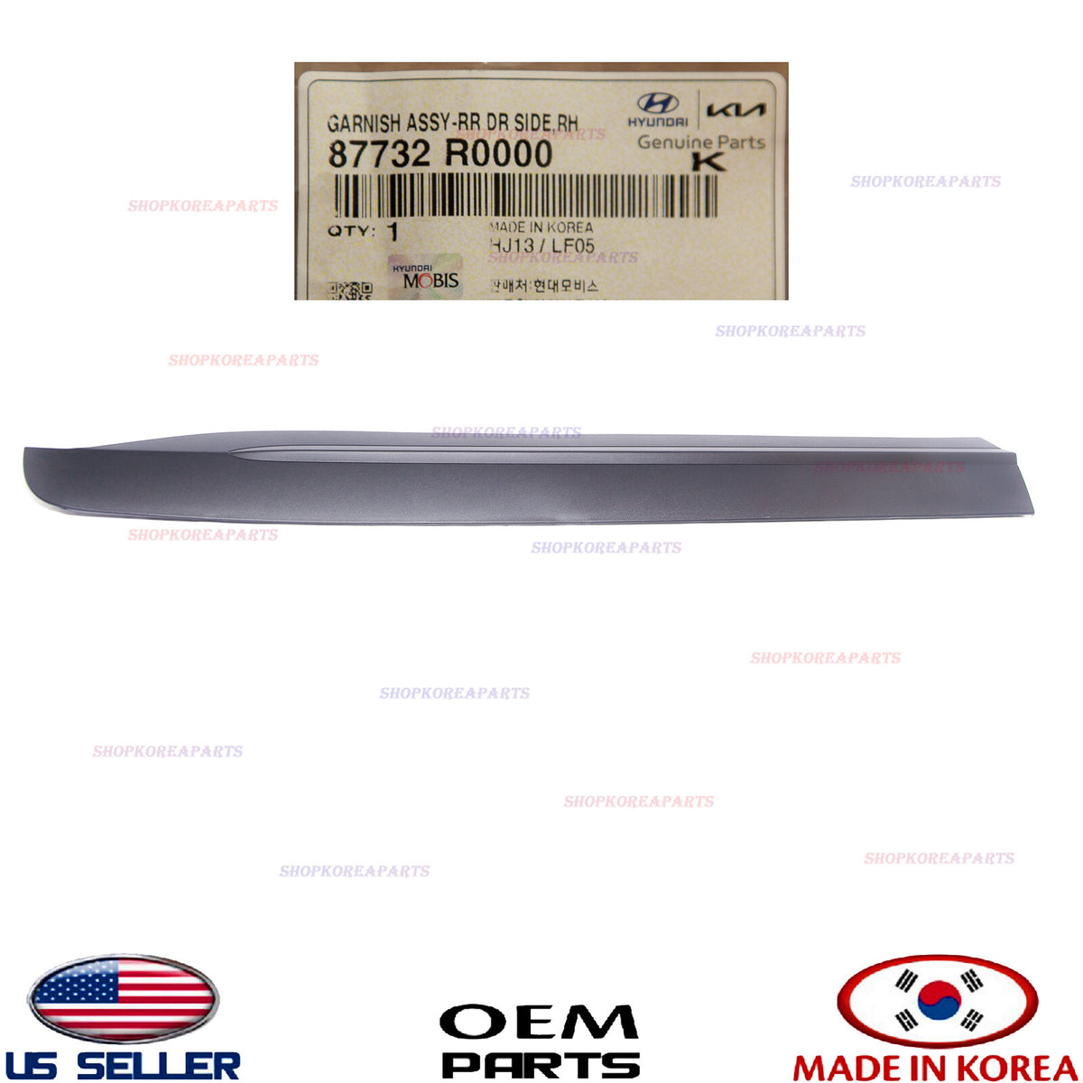 GENUINE Rear Door Lower Molding BLACK RIGHT Passenger ⭐OEM⭐ Carnival 2022-2026