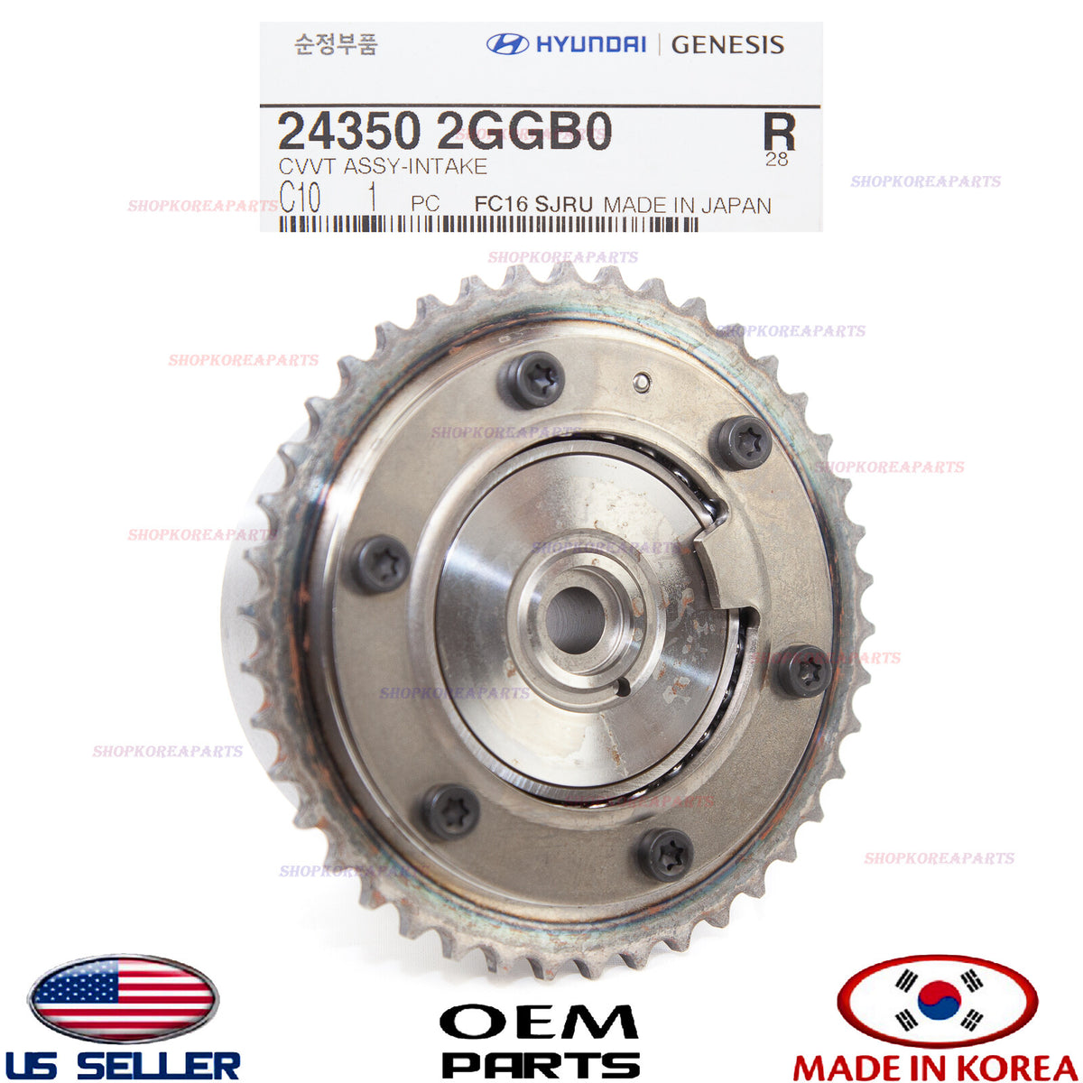 GENUINE INTAKE Camshaft Gear CVVT ⭐OEM⭐ HYUNDAI KIA 2.0L+2.4L *See compatibility