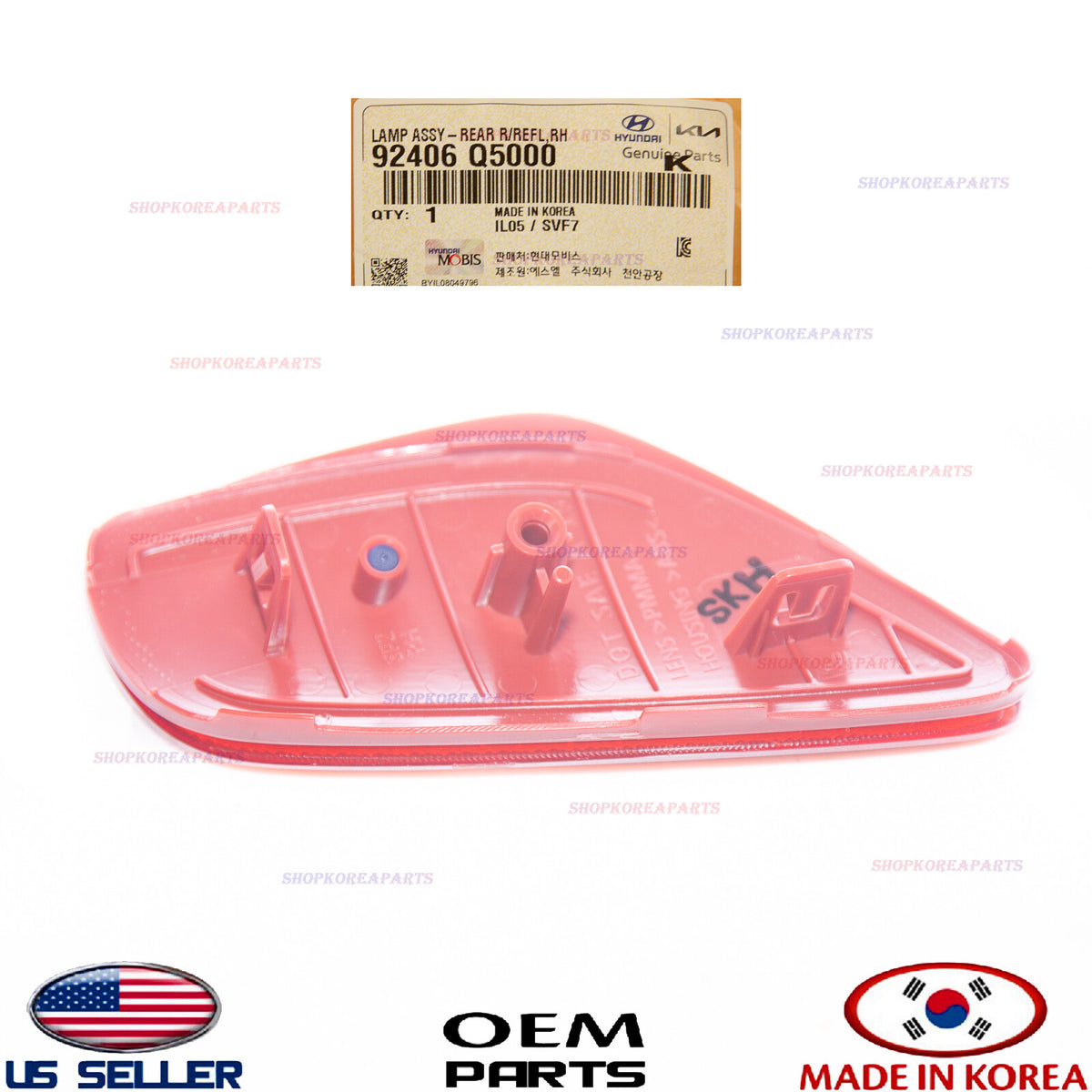 GENUINE Rear Bumper Reflector RIGHT Passenger Side ⭐OEM⭐ Kia Seltos 2021-2023