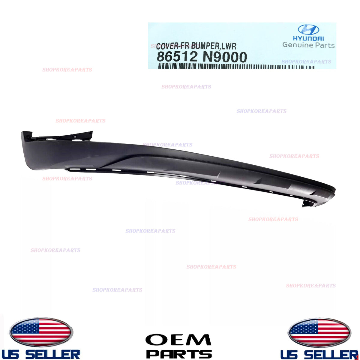 GENUINE OEM Front Lower Bumper Cover 2022-2024 Hyundai Tucson 86512-N9000