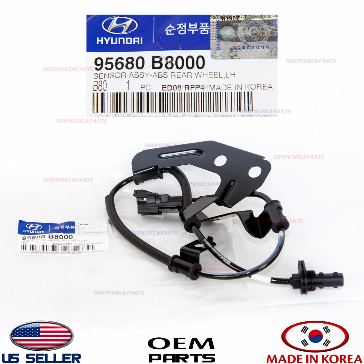 GENUINE ABS Wheel Speed Sensor Rear LEFT Driver Side OEM Santa Fe 3.3L 4WD 13-18