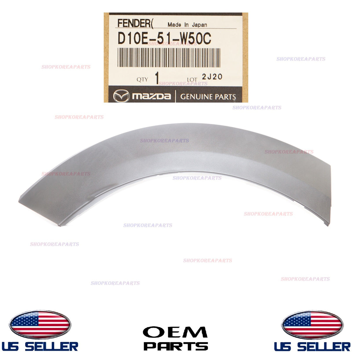 GENUINE Rear Fender Wheel Molding RIGHT Passenger Side OEM Mazda CX-3 2016-2022