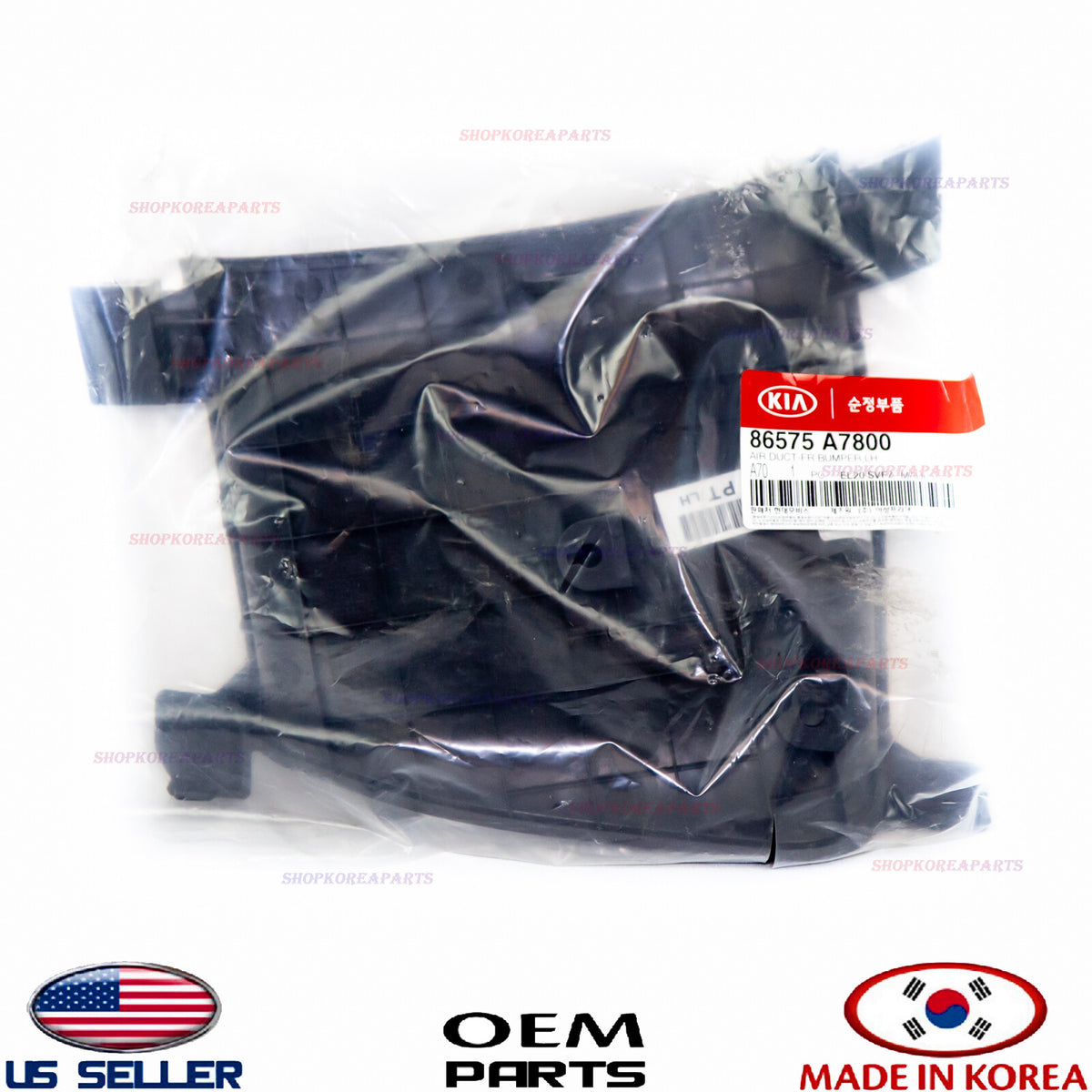 GENUINE OEM Left Driver Side Air Curtain Duct Assy 2017–2018 Kia Forte