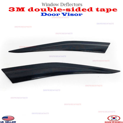 ⭐6pcs⭐ Door Visors for 2020-2025 Kia Seltos Window Visors Black Trim Side Guard