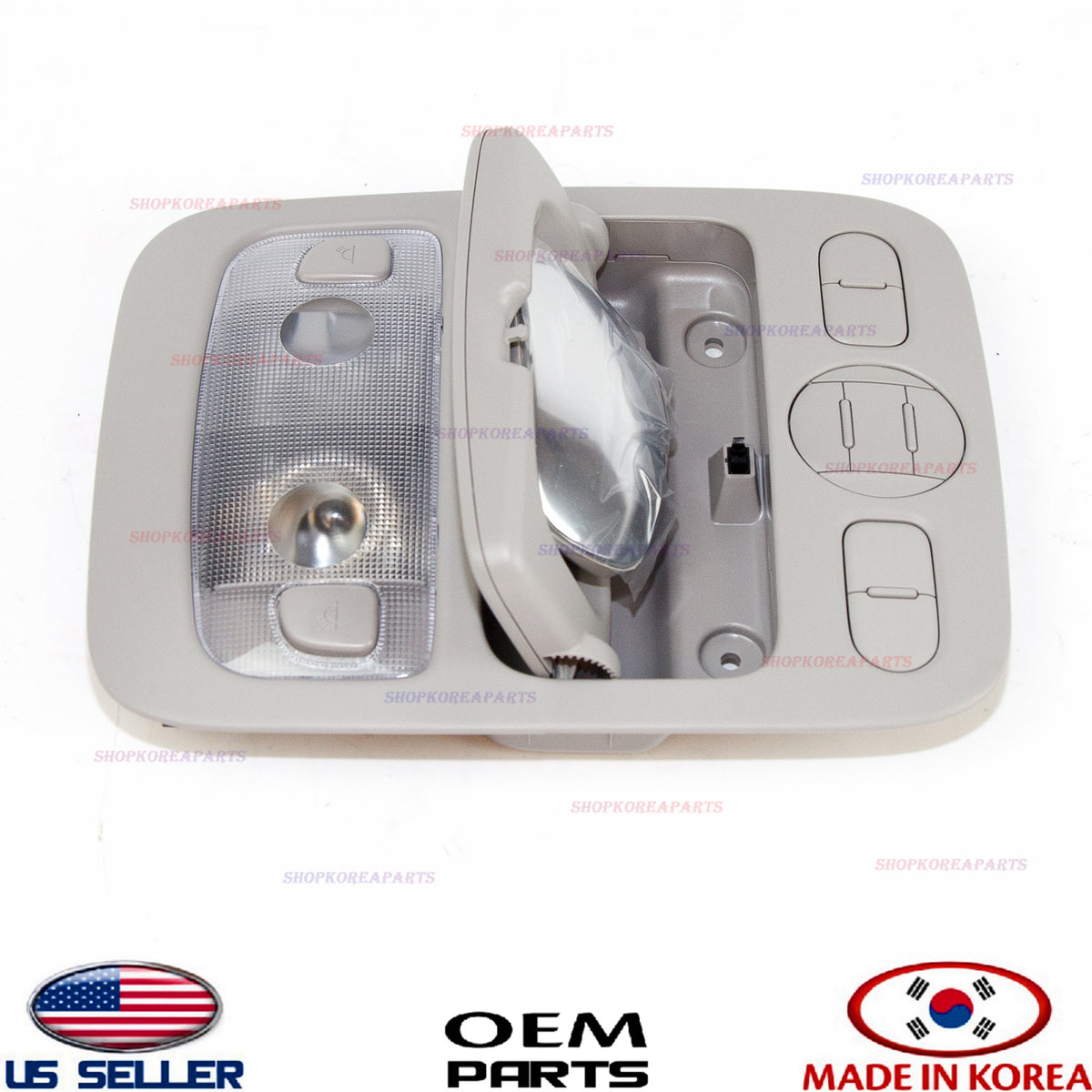 GENUINE OEM Overhead Console Lamp Gray 2006–10 Kia Sedona Entourage 928104D000QW