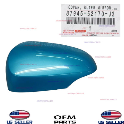 GENUINE OEM Left Driver Side Outer Mirror Cover Cool Soda 2012-18 Toyota Prius C