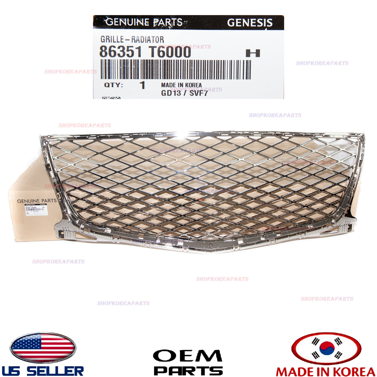 GENUINE Front Bumper Upper Center Grille ⭐OEM⭐ GENESIS GV80 2021-2024 86351T6000