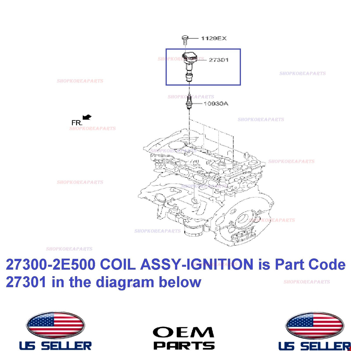 GENUINE OEM Engine Ignition Coil 2023-2026 Kia Soul Seltos 2.0L *See List