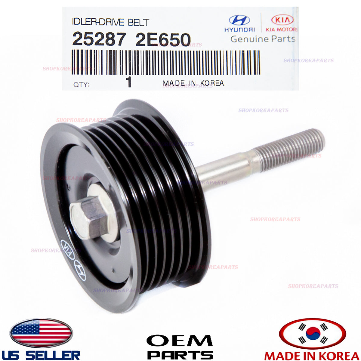 GENUINE Idler Pulley Drive Belt ⭐OEM⭐ Sonata Hybrid 16-19 Optima Hybrid 17-20