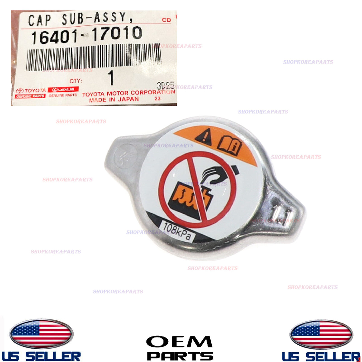 GENUINE Engine Coolant Radiator Cap ⭐OEM⭐ Toyota Lexus *See Compatibility