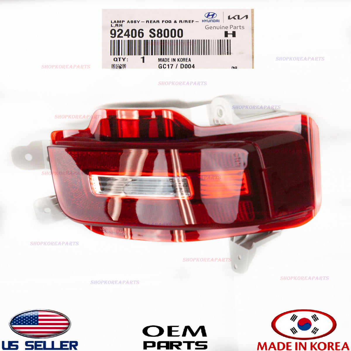 GENUINE Rear Bumper Backup Lamp Reflector RIGHT Passenger Side OEM Palisade
