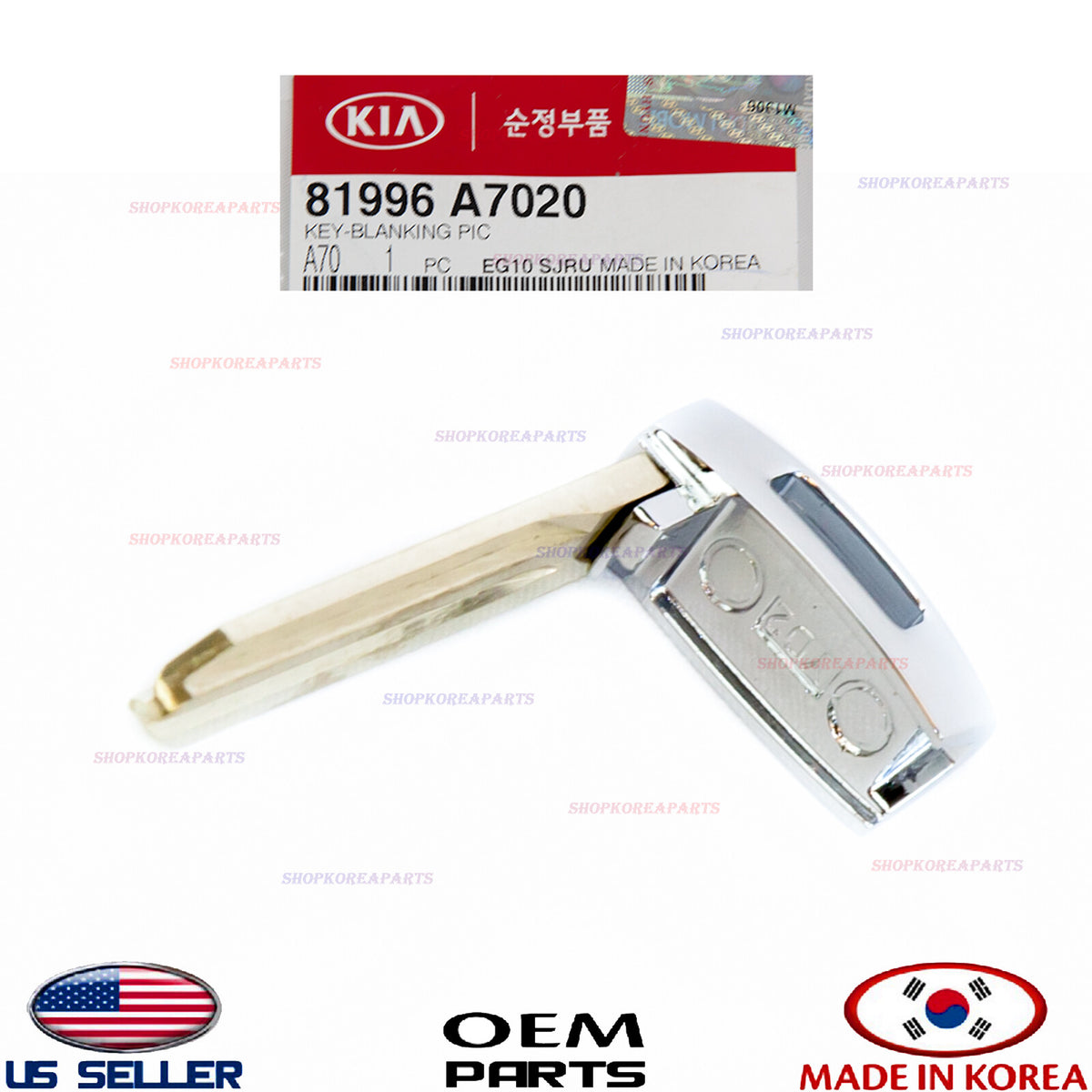 GENUINE Key Blank Uncut Insert Key Blade ⭐OEM⭐ Kia Forte 2014-2018 81996A7020
