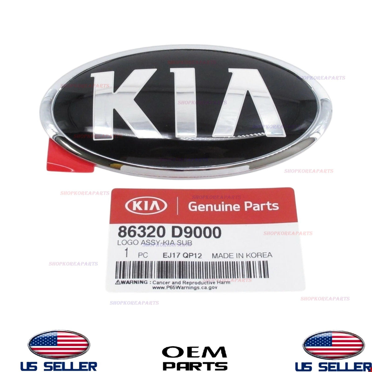 GENUINE Rear Logo Emblem Symbol KIA Silver 2017-2022 Kia Sportage 86320-D9000