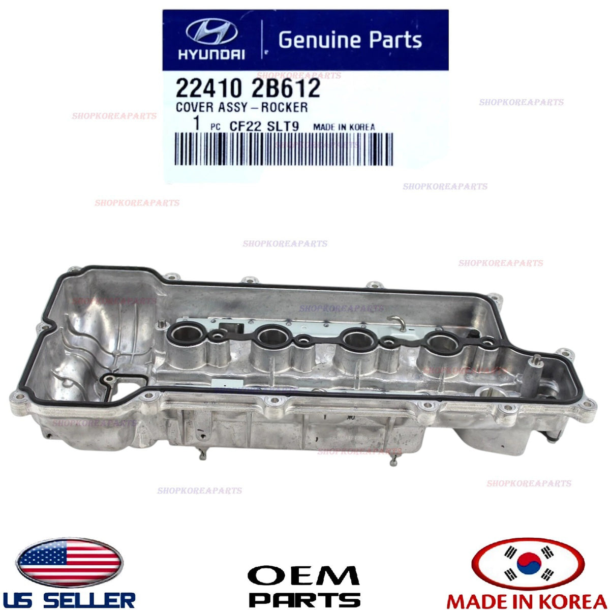 GENUINE OEM Engine Valve Cover Hyundai Kia 2012-2024 1.6L *See List 22410-2B612