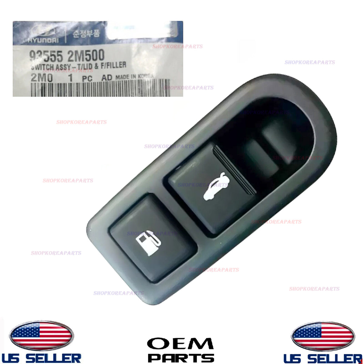 GENUINE Trunk Lid Switch Fuel Door Opener Release Button OEM 13-16 Genesis Coupe