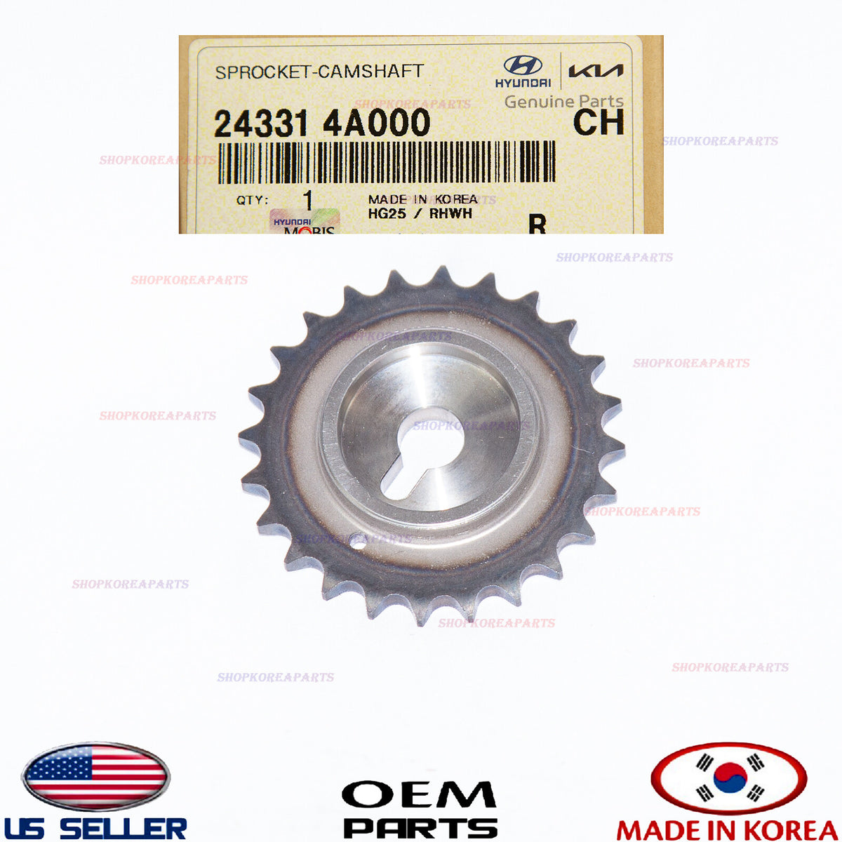GENUINE Camshaft Sprocket ⭐OEM⭐ Hyundai H-1 H-100 24331-4A000