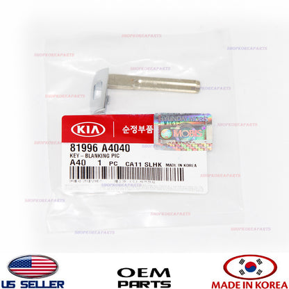 SMART KEY BLANK UNCUT GENUINE!!! OPTIMA RIO SEDONA SPORTAGE 2014- 81996A4040