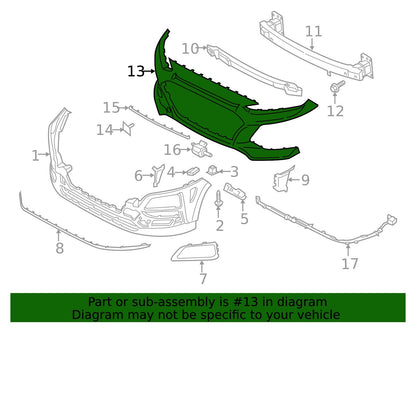 GENUINE Front Upper Bumper Cover 2018-2021 Hyundai Kona 86511-J9000