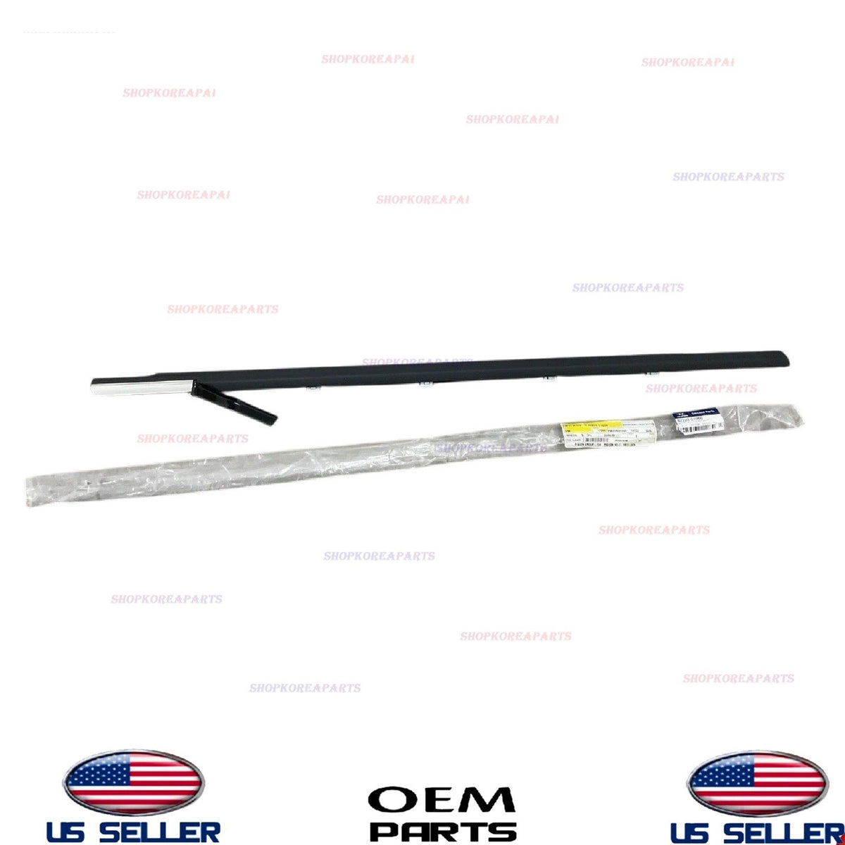 GENUINE OEM Front Door RIGHT Passenger Side Belt Molding 2020-23 Hyundai Sonata