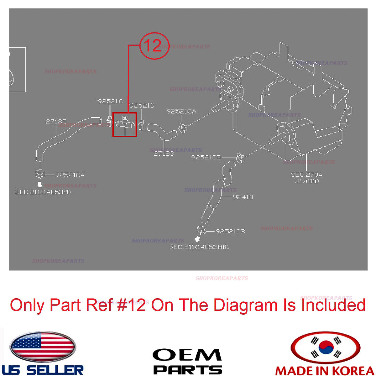 GENUINE Heater Hose Connector ⭐OEM⭐ NISSAN INFINITI *See compatibility