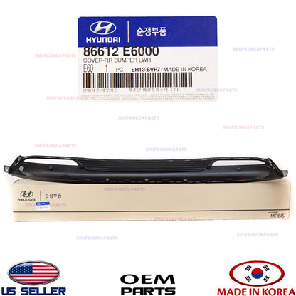 GENUINE Rear Bumper Lower Cover OEM Hyundai Sonata HYBRID 2016-2017 86612E6000