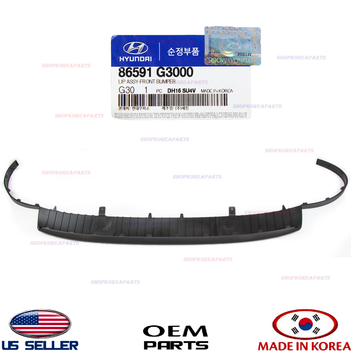 GENUINE Front Bumper Lower Deflector Lip OEM 18-20 Hyundai Elantra GT Hatchback