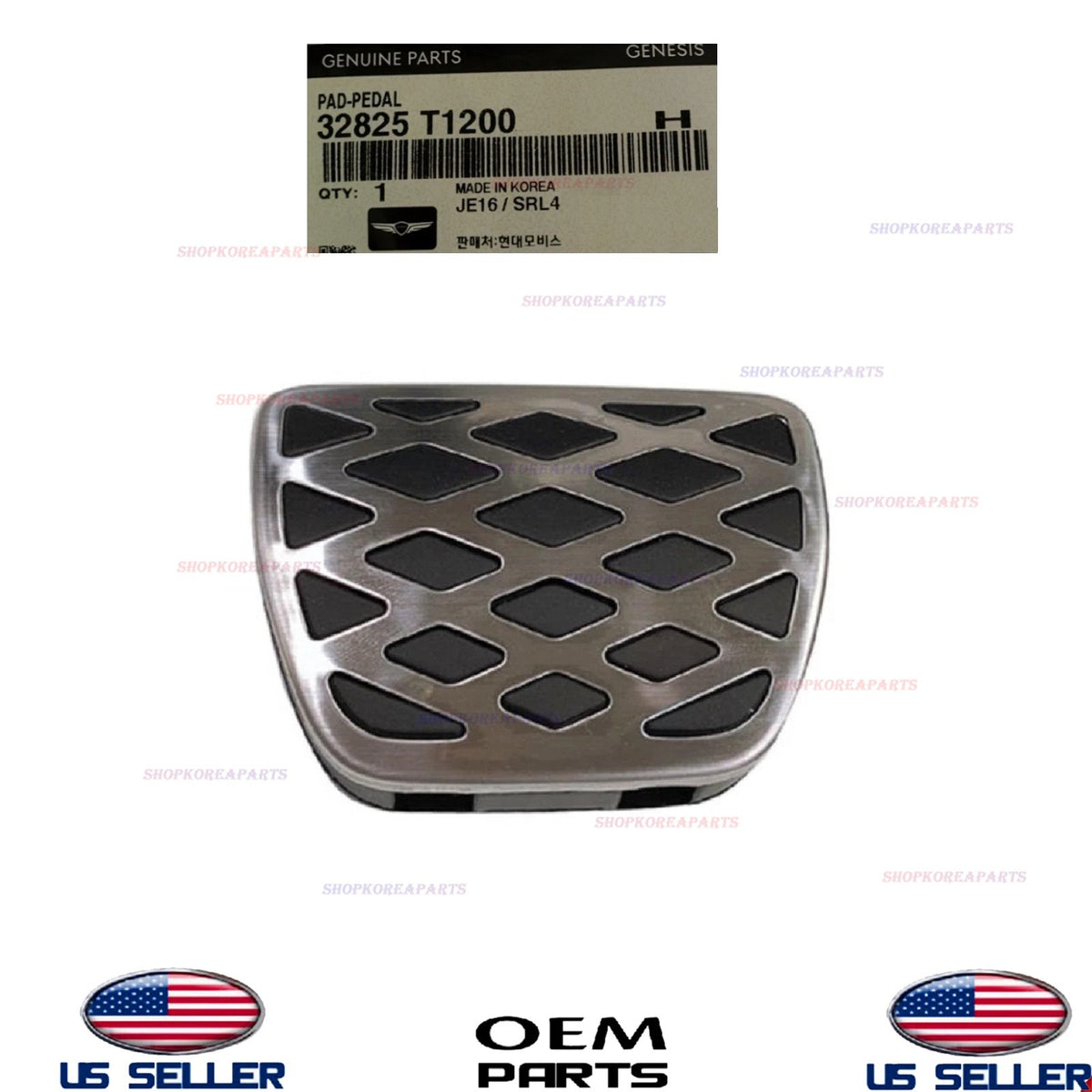 GENUINE OEM Alloy Metal Brake Pedal Pad Genesis GV80 GV60 2021-2026
