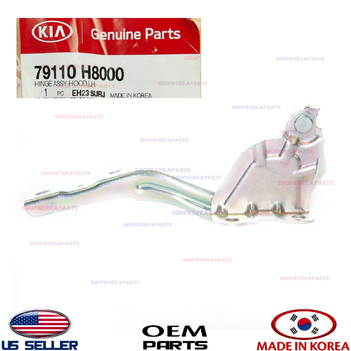 GENUINE Hood Hinge LEFT Driver Side ⭐OEM⭐ Kia Rio 2018-2023 79110H8000
