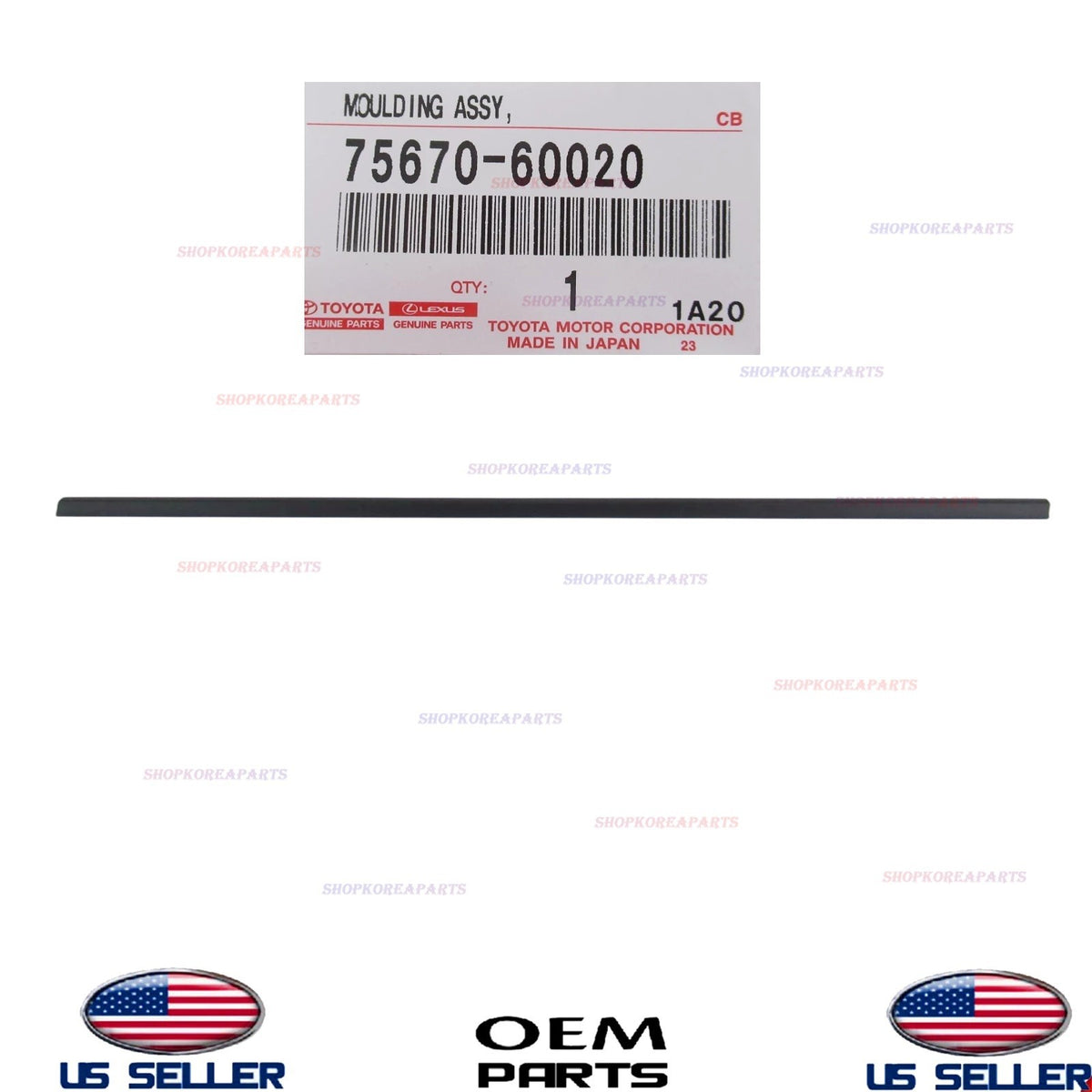 GENUINE Molding Quarter Belt LEFT 1991-1997 Land Cruiser 1996-1998 Lexus LX450