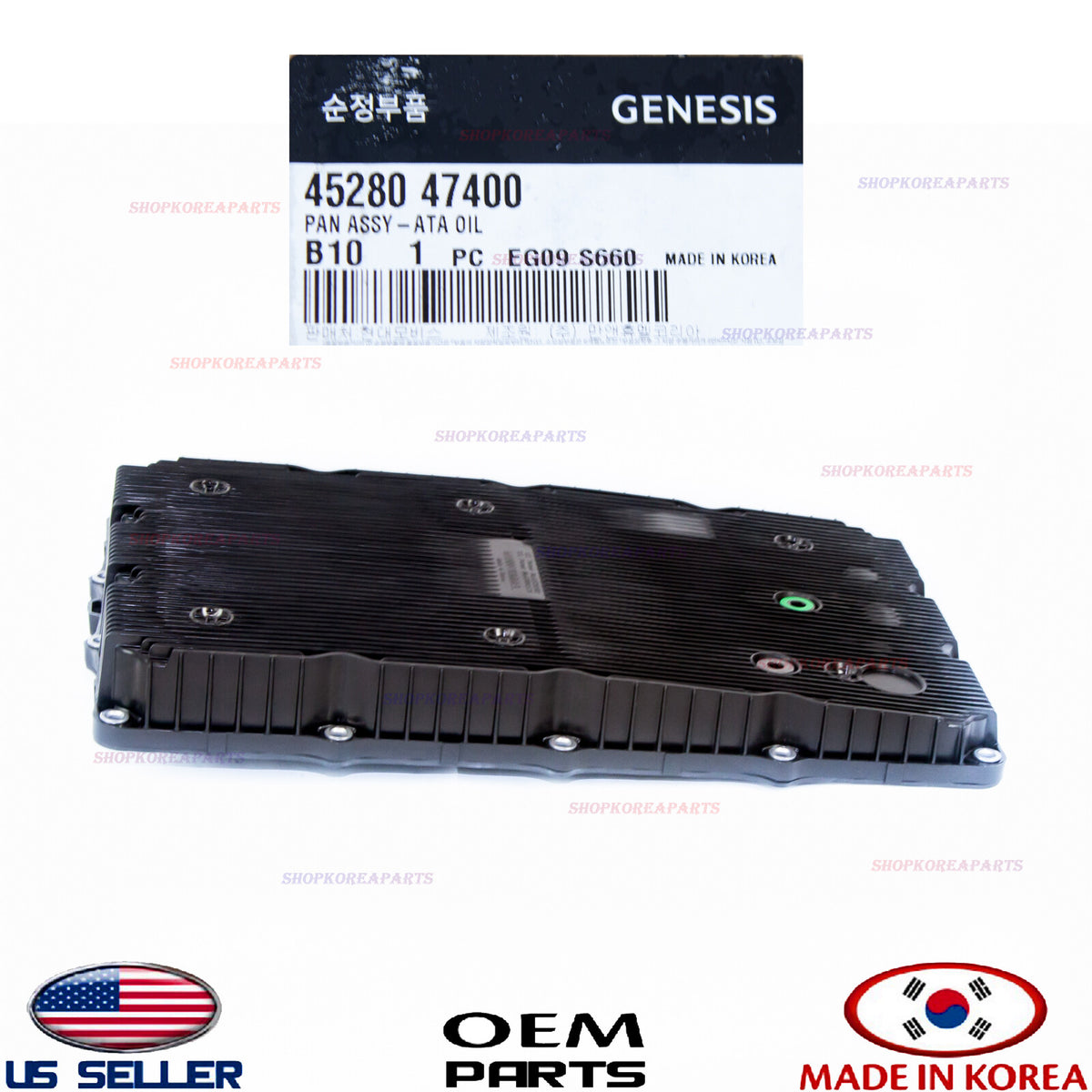 GENUINE Automatic Transaxle Oil Pan OEM Kia K900 Stinger 18-23 Genesis G70 19-24