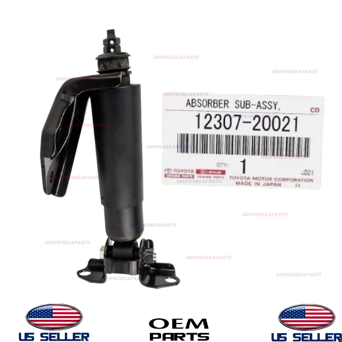 GENUINE OEM Engine Mounting Absorber 1996-2004 Toyota Lexus 3.0L 12307-20021