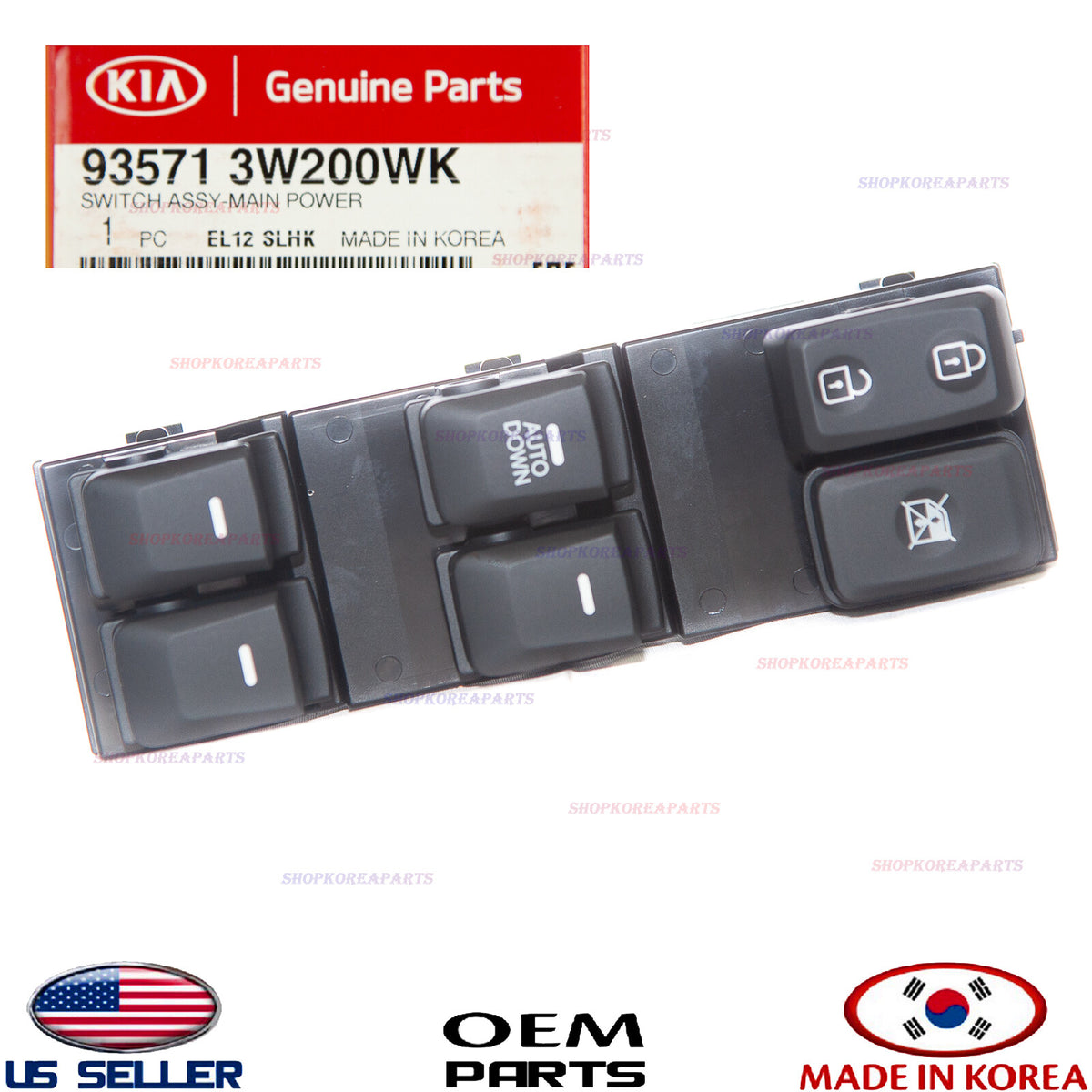 GENUINE Front Left Door Window Main Switch ⭐OEM⭐ KIA SPORTAGE 2011-2016