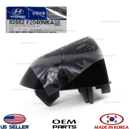 GENUINE BLACK Cover Handle Front Rear Door Outside Rassenger Side Elantra 17-20
