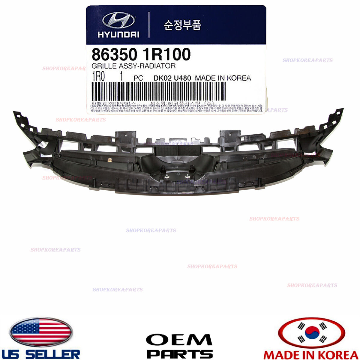 ✅GENUINE✅ Front Radiator Grille with Emblem OEM 2012-2014 Hyundai Accent