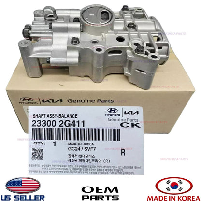 GENUINE Oil Pump Balance Shaft 2.0L Turbo Hyundai Kia 15-22* See List 233002G411
