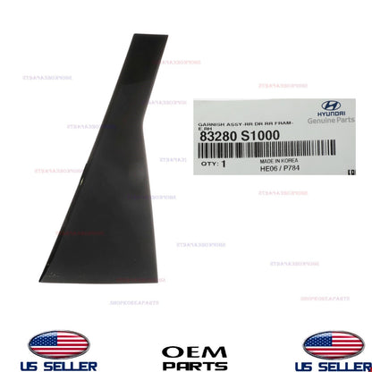 GENUINE Rear RIGHT Passenger Side Door Frame Garnish 2019-2023 Hyundai Santa Fe
