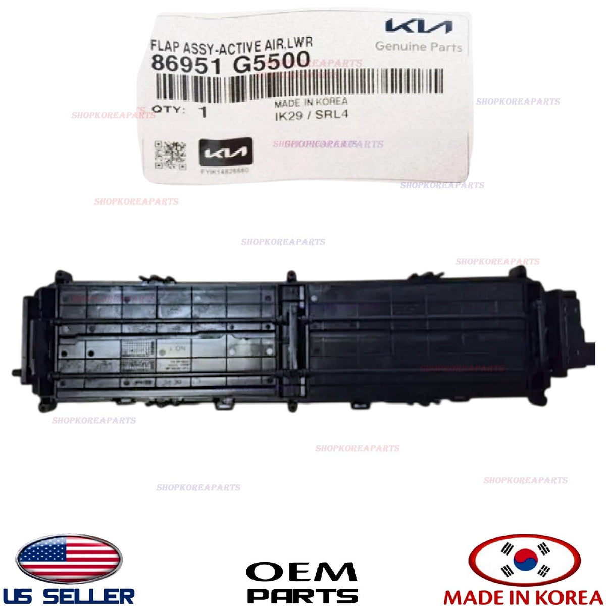 GENUINE OEM Grille Air Shutter Flap Duct Deflector 2020-2022 Kia Niro 86951G5500