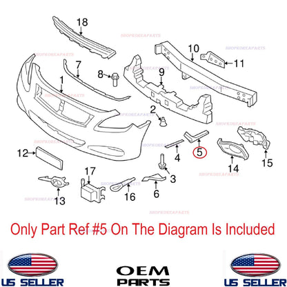 GENUINE Bumper Front Bracket Driver Side OEM INFINITI G37 2008-2013 Q60 2014-15