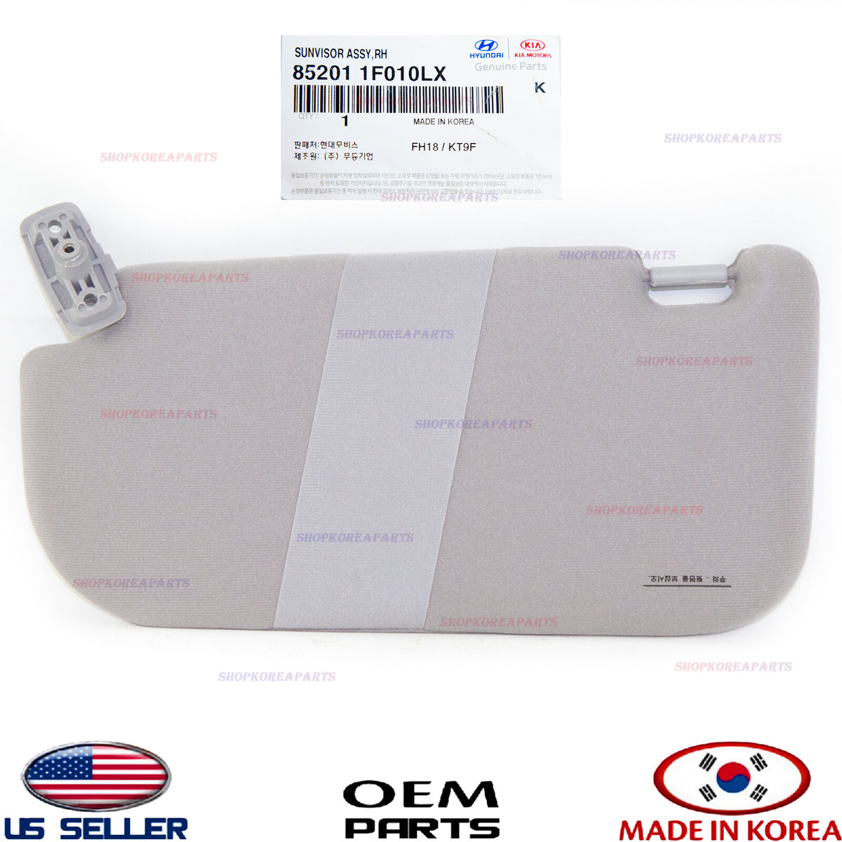 GENUINE Sun Visor Front RIGHT Passenger Side ⭐OEM⭐ KIA SPORTAGE 2006-2010