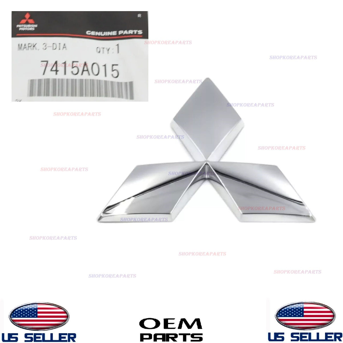 GENUINE Rear Emblem Logo Symbol ⭐OEM⭐ Mitsubishi Outlander *See Compatibility