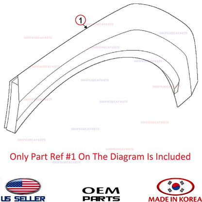 GENUINE Rear Quarter Panel Wheel Molding LEFT ⭐OEM⭐ Kia EV9 LIGHT WIND 2024-2026