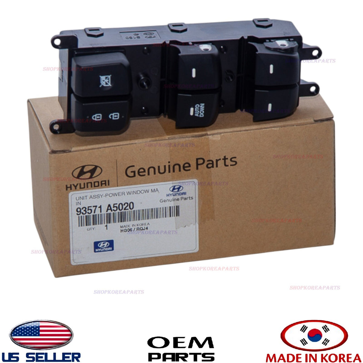 GENUINE Front Left Door Window Main Switch ⭐OEM⭐ Elantra GT 2013-2017
