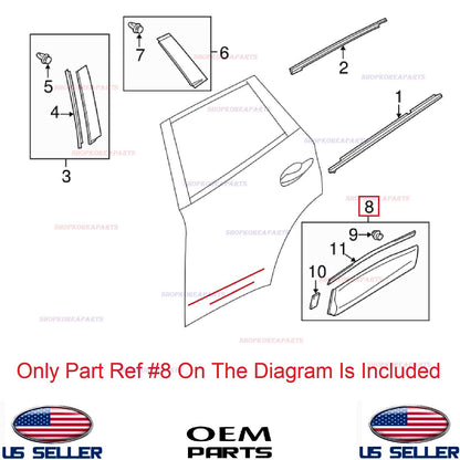 GENUINE Rear Door Lower Molding LEFT Driver Side ⭐OEM⭐ Mazda CX-5 2013-2016