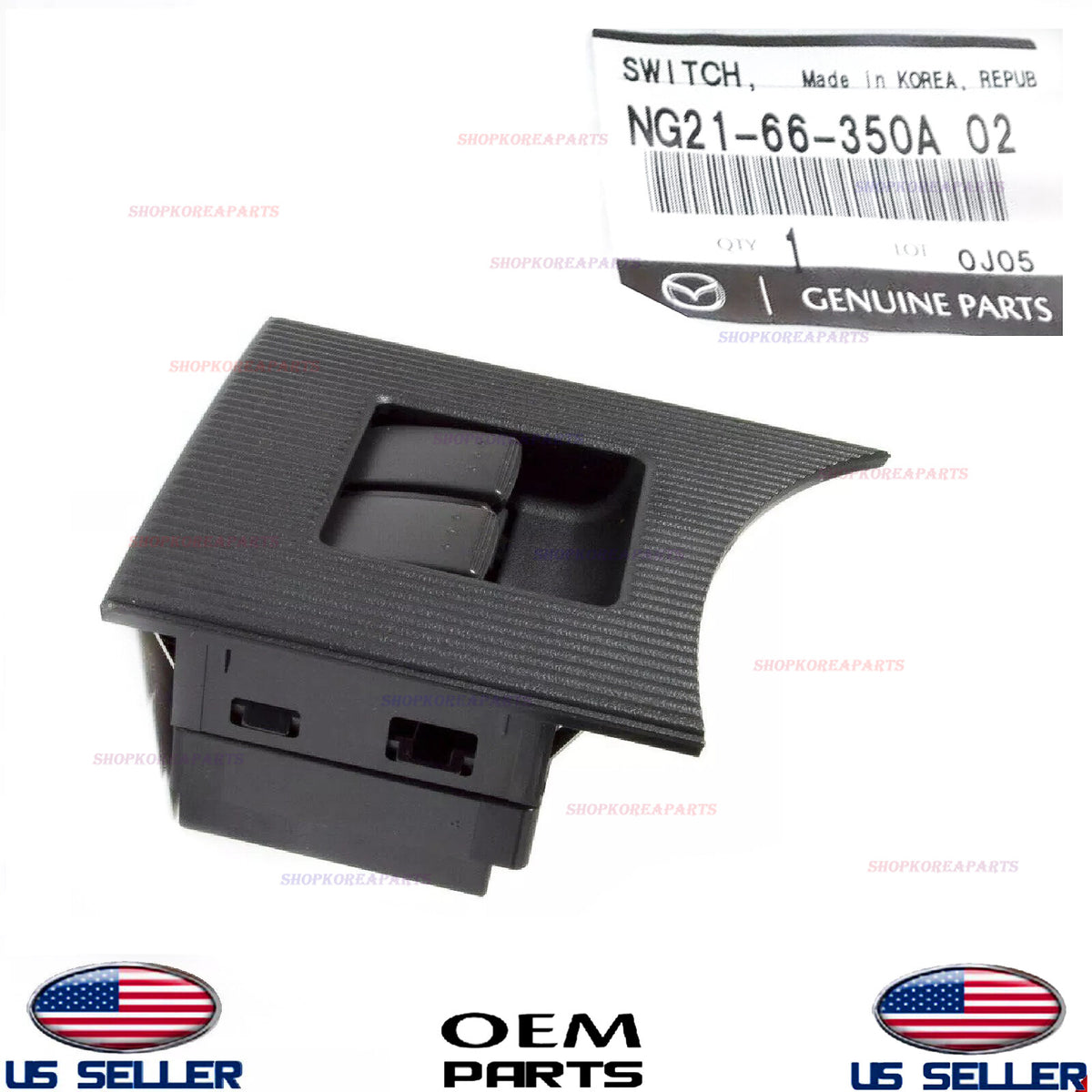GENUINE Switch Power Window ⭐OEM⭐ Mazda MX-5 Miata 2006-2008 NG21-66-350A-02