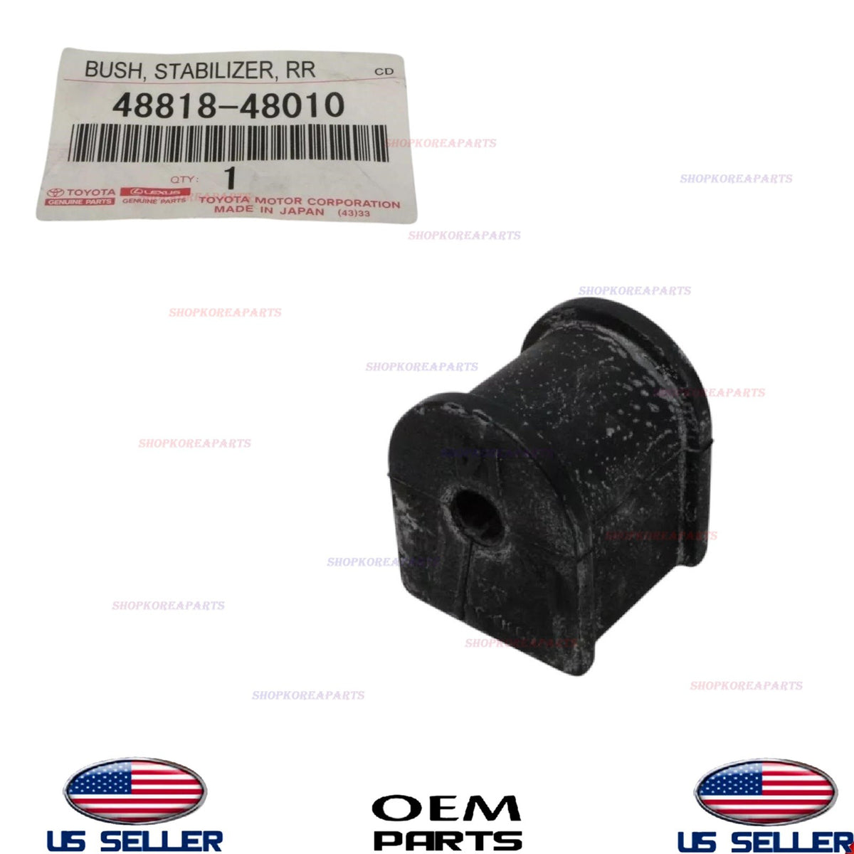 GENUINE Rear Stabilizer Bar Bushing Highlander RX330 RX350 RX400h 48818-48010